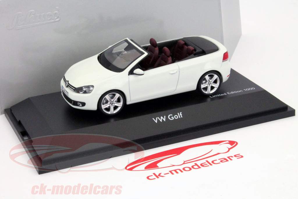 大众汽车大众高尔夫6敞篷版2013年白1:43旭格