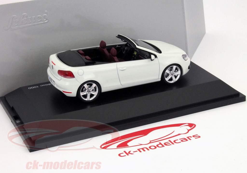 大众汽车大众高尔夫6敞篷版2013年白1:43旭格