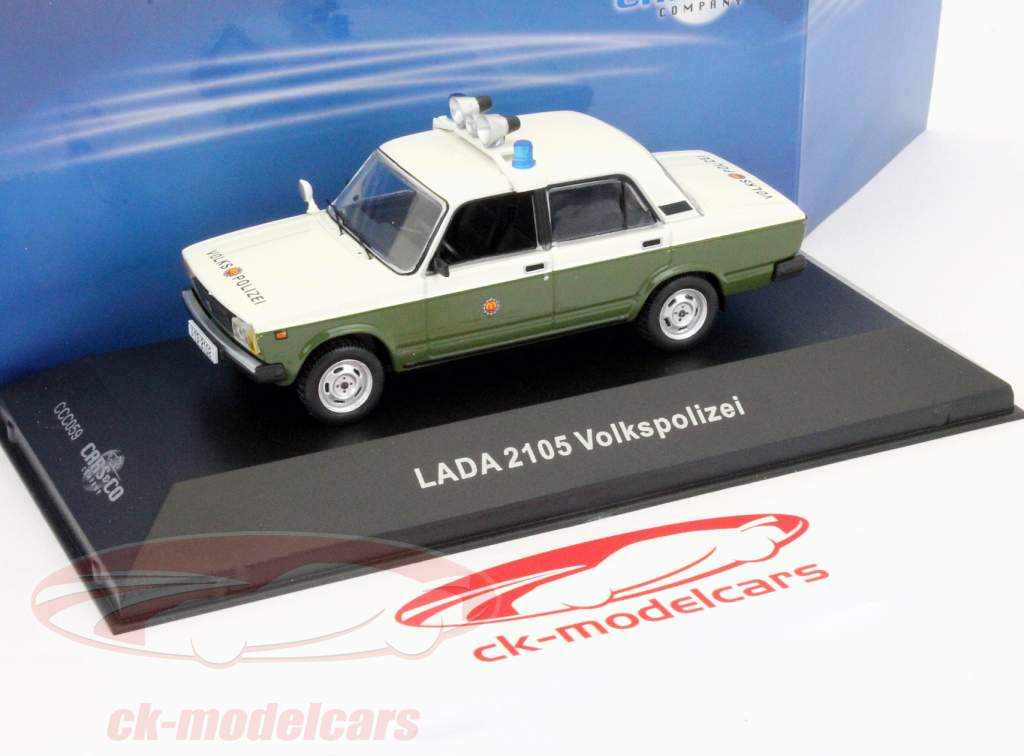 拉达 1200 (2105) 四门轿车 副总裁 民警 绿色 / 白 1:43 IXO
