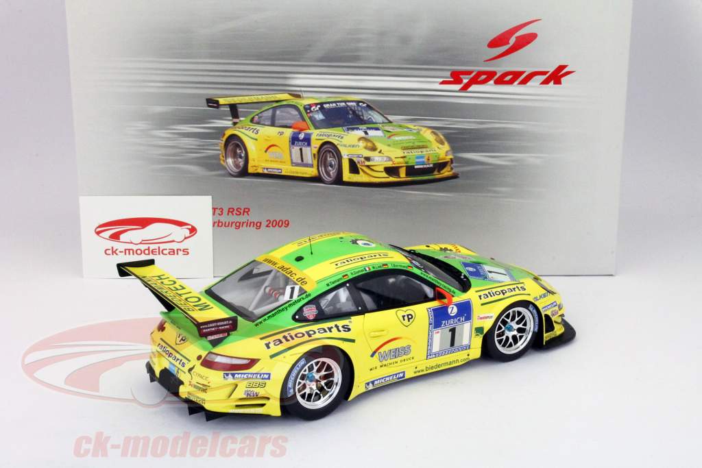 Spark 1:18 ポルシェ911 GT3 RSR＃1マンタイレーシングウィナー