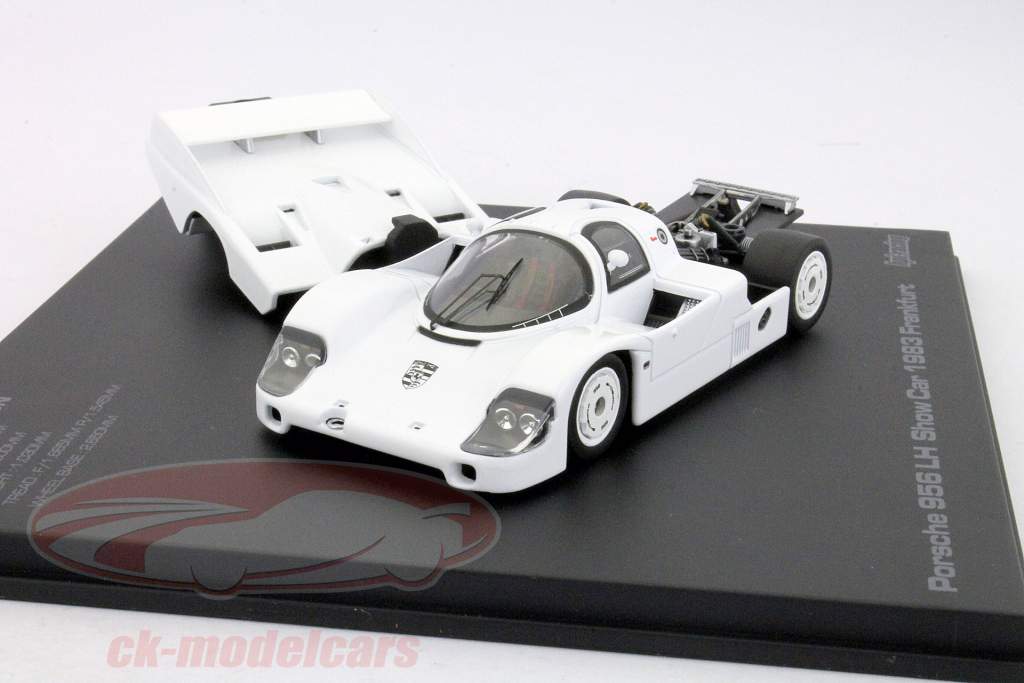保时捷956 LH显示汽车1983年法兰克福平原身体白色版1:43 HPI