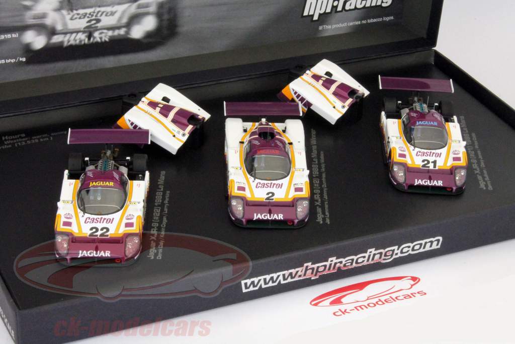 HPI 1:43 Jaguar XJR-9 3-Car Set Sieger 24h LeMans 1988 8055