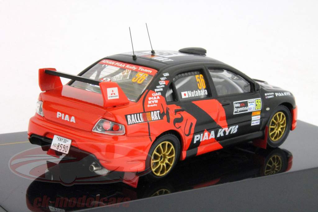 三菱LANCER EVO 9＃56阿根廷拉力赛2008 Nutahara Barritt 1:43 IXO