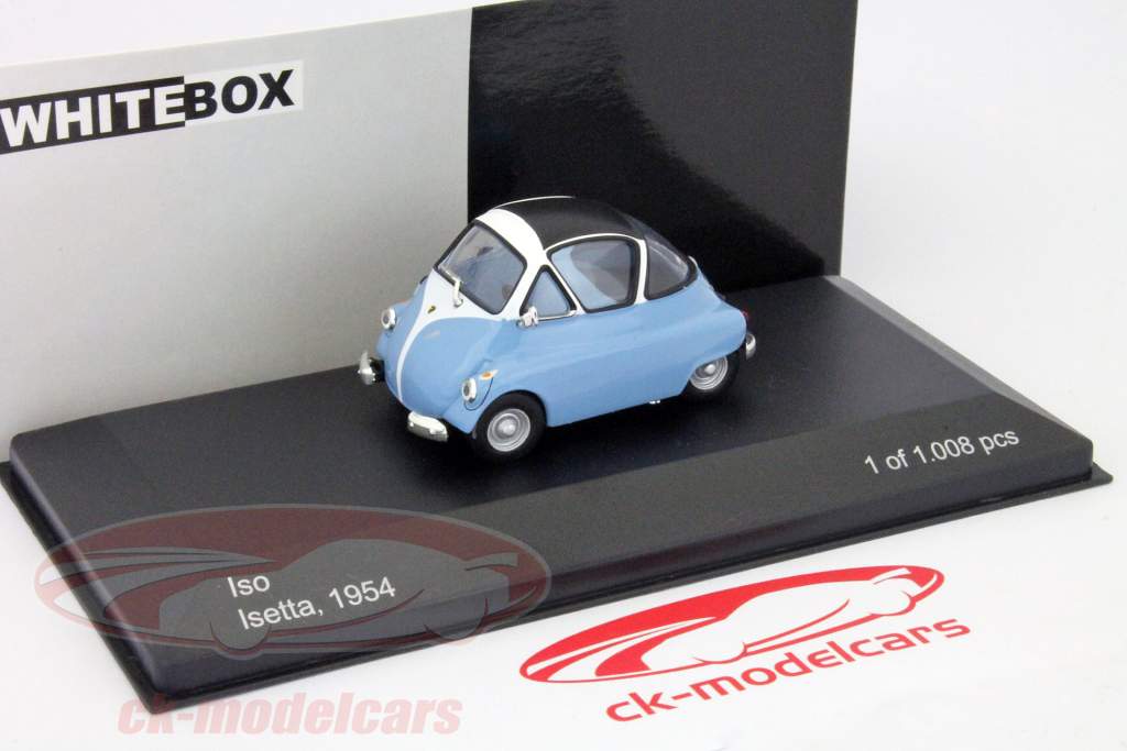 BMW Iso Isetta année 1954 bleu clair - blanc 1:43 WhiteBox