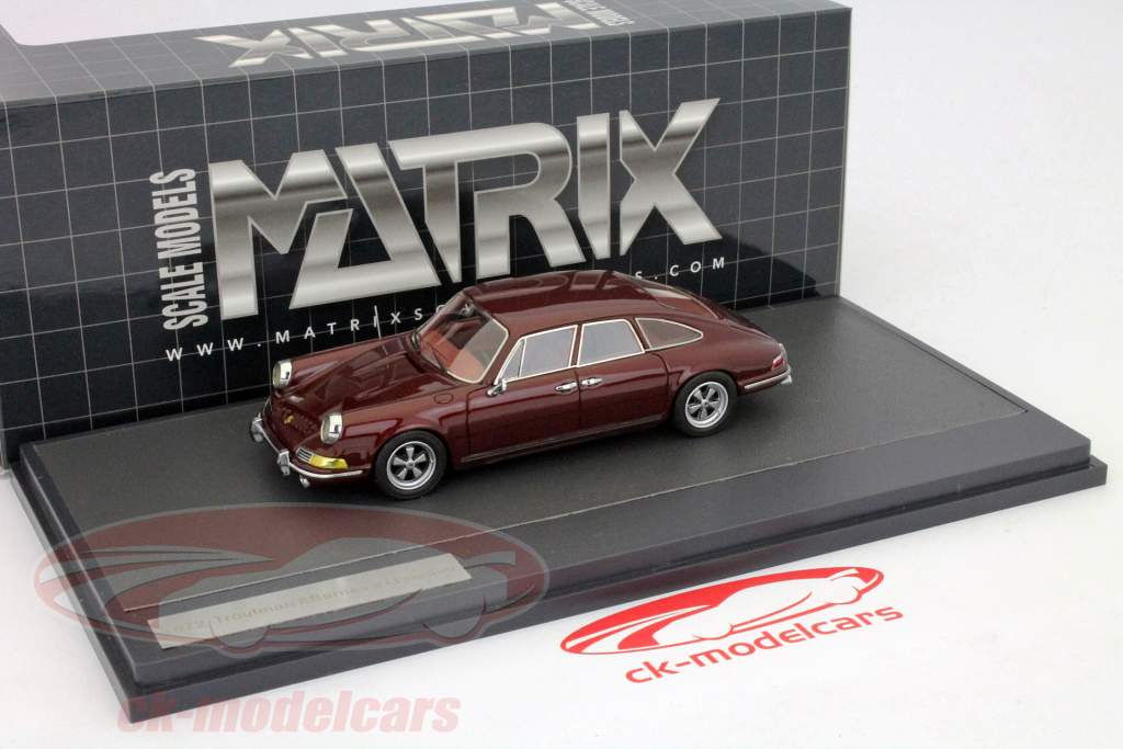 Porsche 911 Седан Troutman Barnes &amp; 1972 1:43 красной матрицы