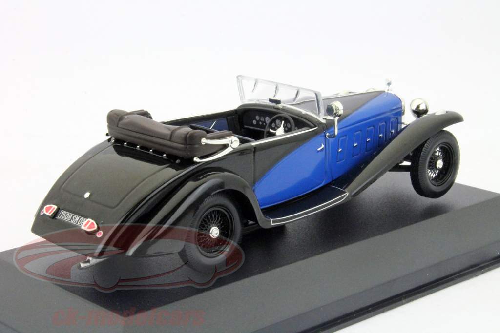Delage D8SS Fernandez & Darrin year 1932 blue - black 1:43 Ixo