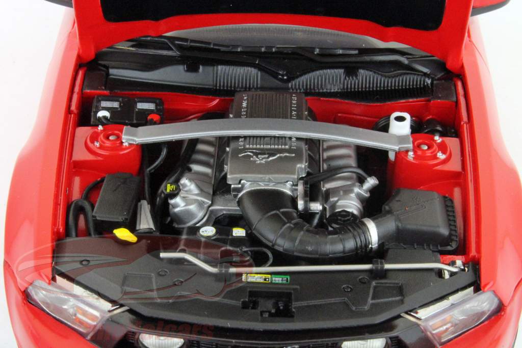 Ford Mustang GT construido en 2010 rojo 1:18 Greenlight