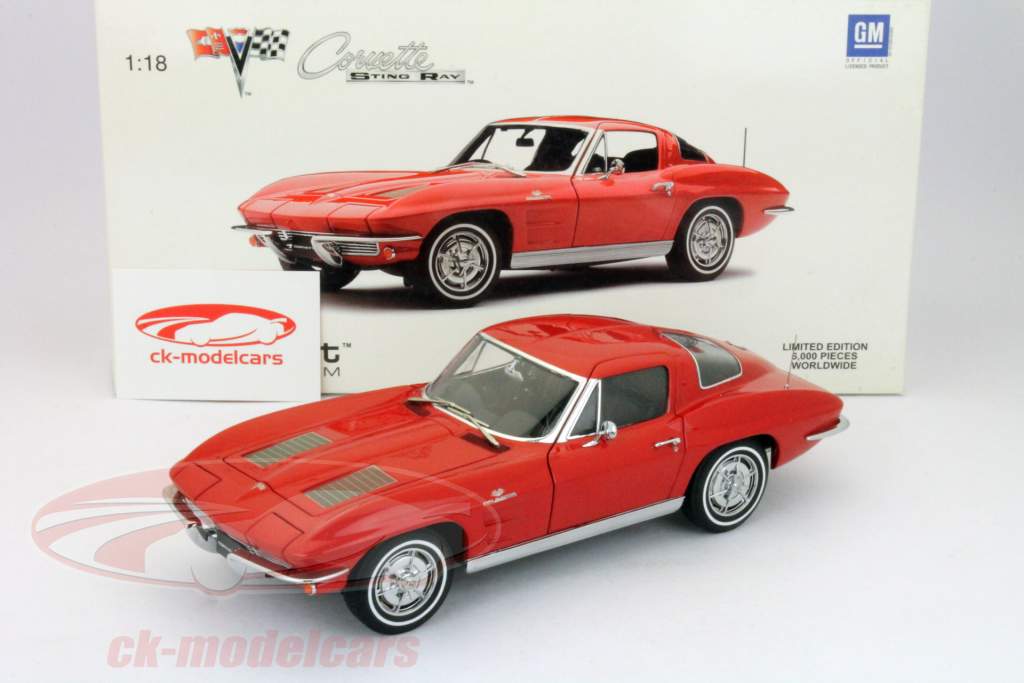 シボレーコルベットスティングレイ1963レッド1時18オートアート