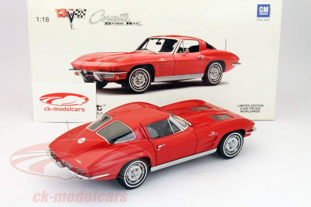 雪佛兰Corvette斯汀1963年雷红1:18 AUTOA​​RT