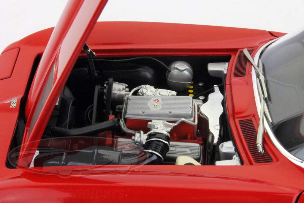 シボレーコルベットスティングレイ1963レッド1時18オートアート