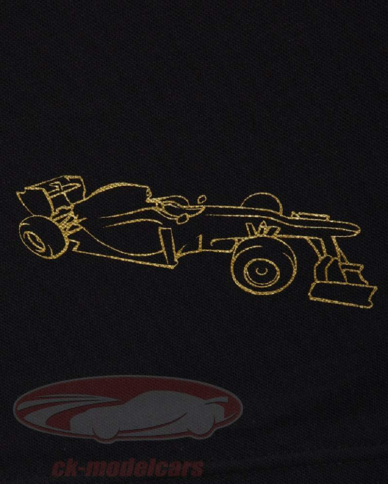 キミ·ライコネンロータスフォーミュラ1 2013ポロシャツライフスタイルブラック - ゴールドSサイズ小