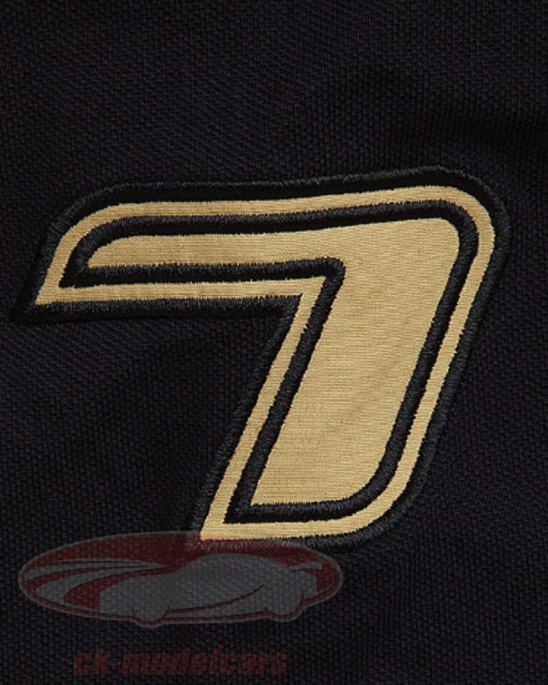 キミ·ライコネンロータスフォーミュラ1 2013ポロシャツライフスタイルブラック - ゴールドSサイズ小