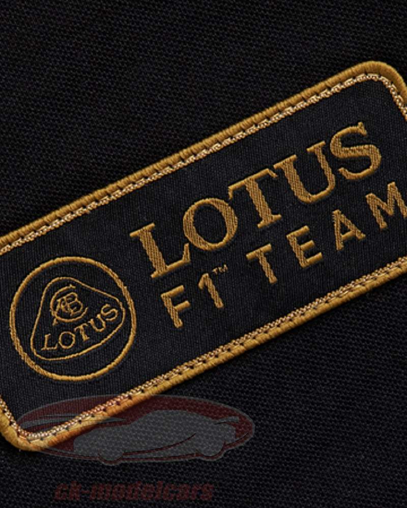 キミ·ライコネンロータスフォーミュラ1 2013ポロシャツライフスタイルブラック - ゴールドSサイズ小