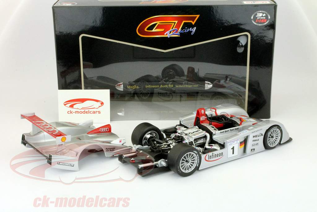 Maisto 1:18 Audi R8 #1 Winner 24h LeMans 2001 Biela