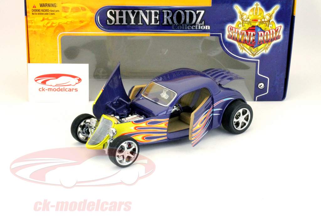 Ford Coupe Ano 1933 roxo 1:18 Yat Ming