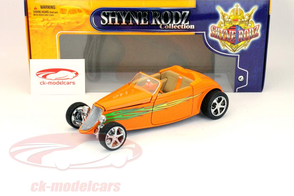 フォードコンバーチブルクーペ年1933オレンジ1時18明逸