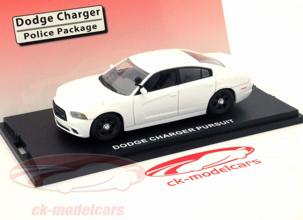 Dodge Charger Pursuit Plain Krop Police Car USA hvid 1:43 First Response