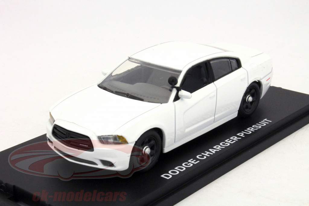 Dodge Charger Pursuit Plain Krop Police Car USA hvid 1:43 First Response