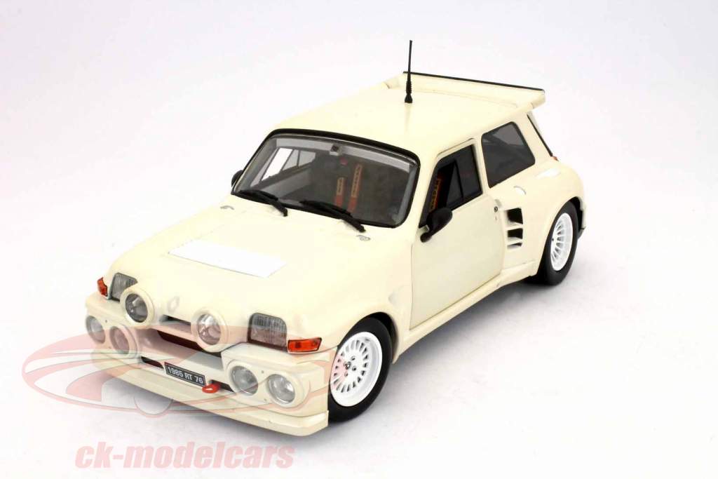 Renault 5 Maxi Turbo Plain White Version Corpo Solido 1:18