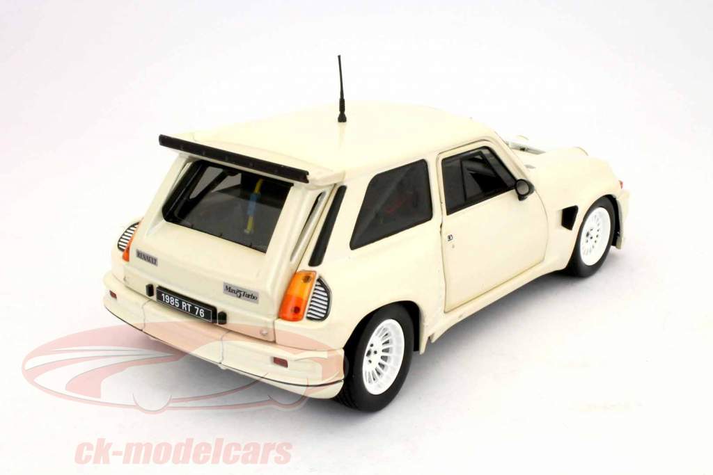 Renault 5 Maxi Turbo Plain White Version Corpo Solido 1:18