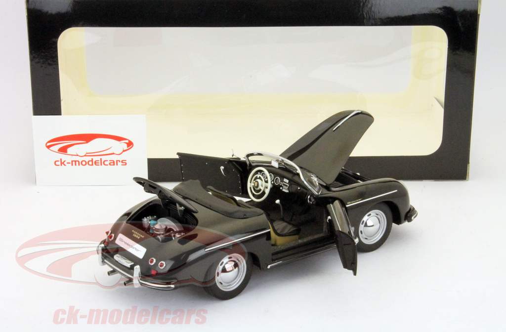 価格変更1/18 オートアート ポルシェ356A スピードスター ブラック未展示 AUTOart 1:18 1955黒のからポルシェ356Aスピードスター欧州版