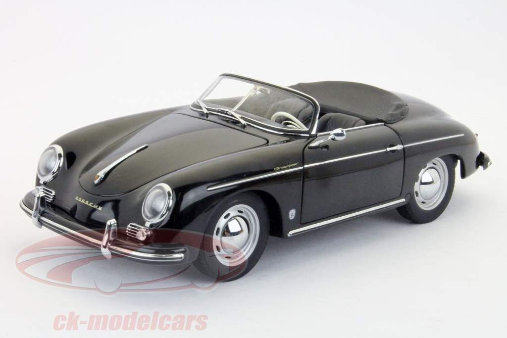 価格変更1/18 オートアート ポルシェ356A スピードスター ブラック未展示 AUTOart 1:18 1955黒のからポルシェ356Aスピードスター欧州版