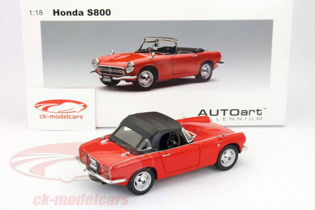 AUTOart 1:18 Honda S800 Roadster year 1966 red 73276 model