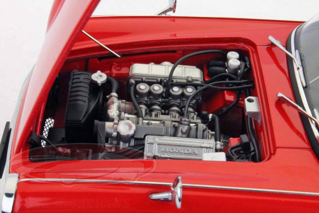 AUTOart 1:18 ホンダS800ロードスター1966赤京商 73276 モデル