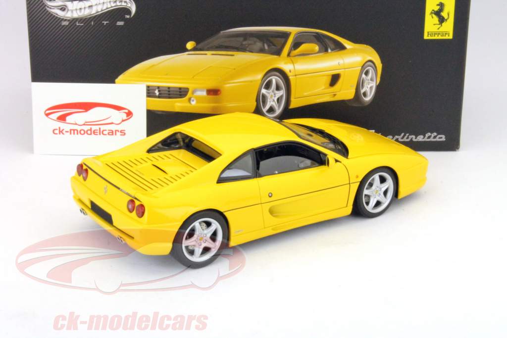 フェラーリF355ベルリネッタイエロー1時18分HOTWHEELSエリート