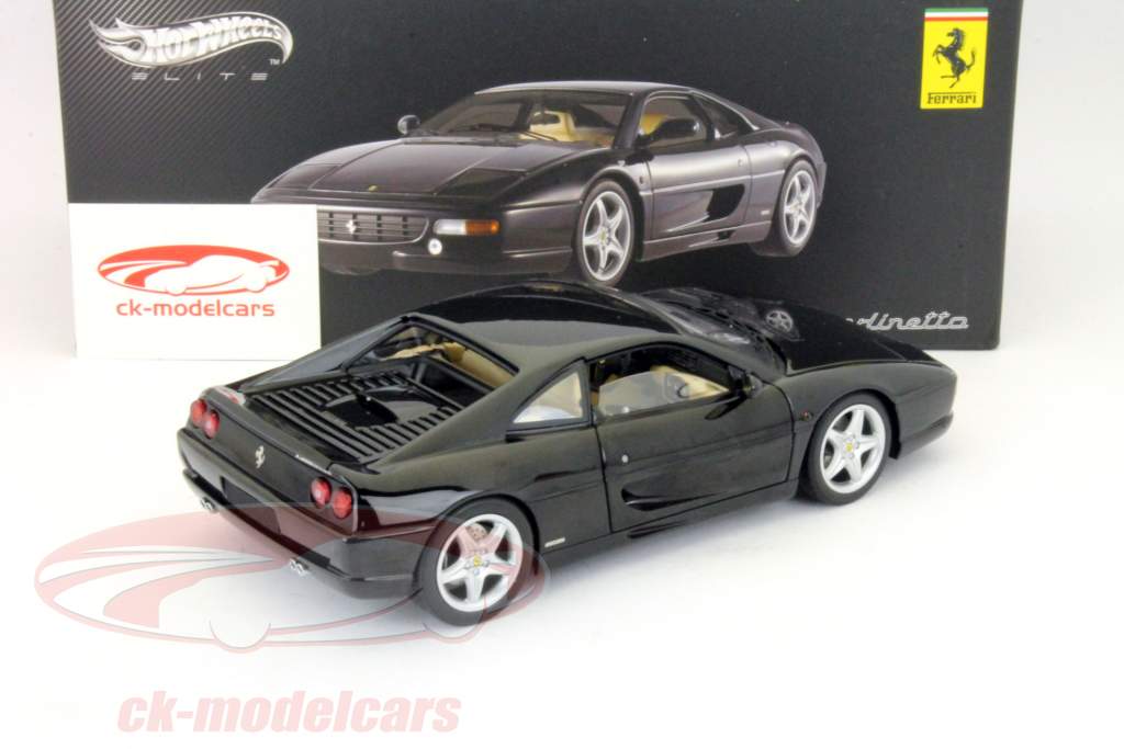 ミニカー Hotwheels Ferrari f355 Barlinetta HotWheels 1:18 Ferrari F355 Berlinetta black Elite X5478