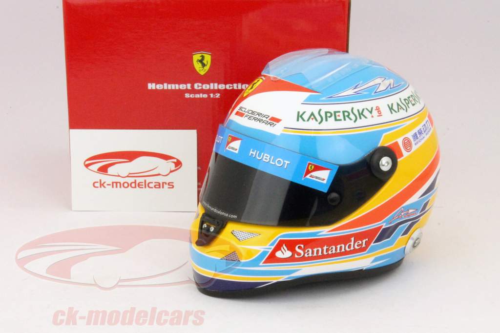 Fernando Alonso Ferrari F138 Formule 1 2013 1:02 Schuberth helm