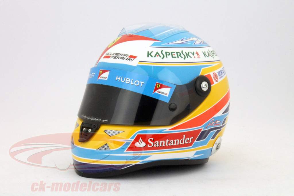 Fernando Alonso Ferrari F138 Formule 1 2013 1:02 Schuberth helm
