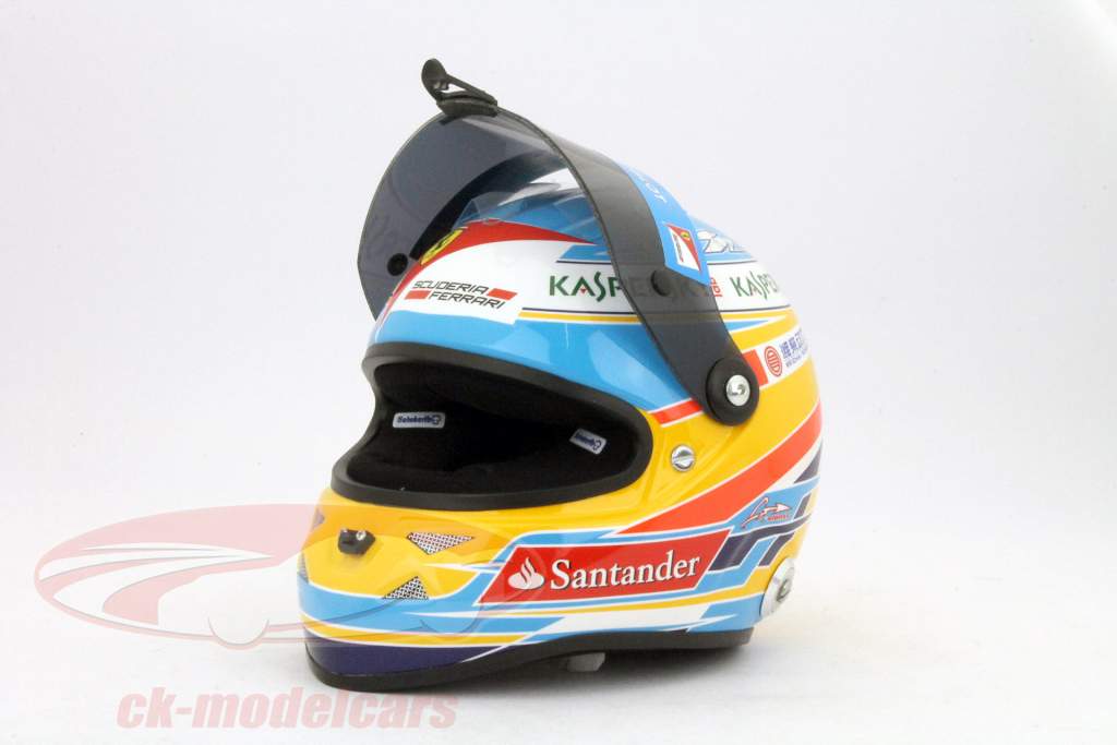Fernando Alonso Ferrari F138 Formule 1 2013 1:02 Schuberth helm