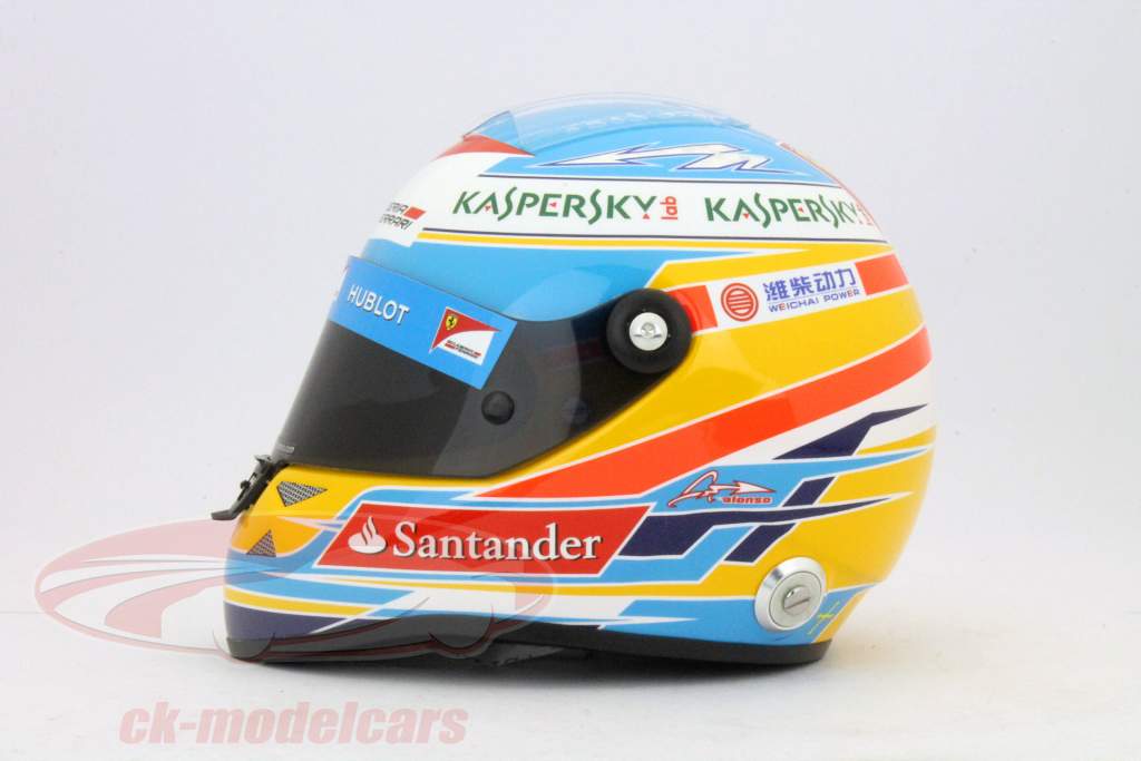 Fernando Alonso Ferrari F138 Formule 1 2013 1:02 Schuberth helm