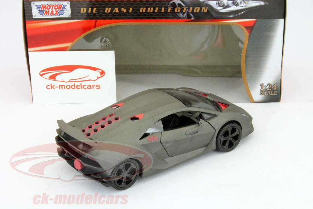 Lamborghini Sesto Elemento gris mate 1:24 MotorMax