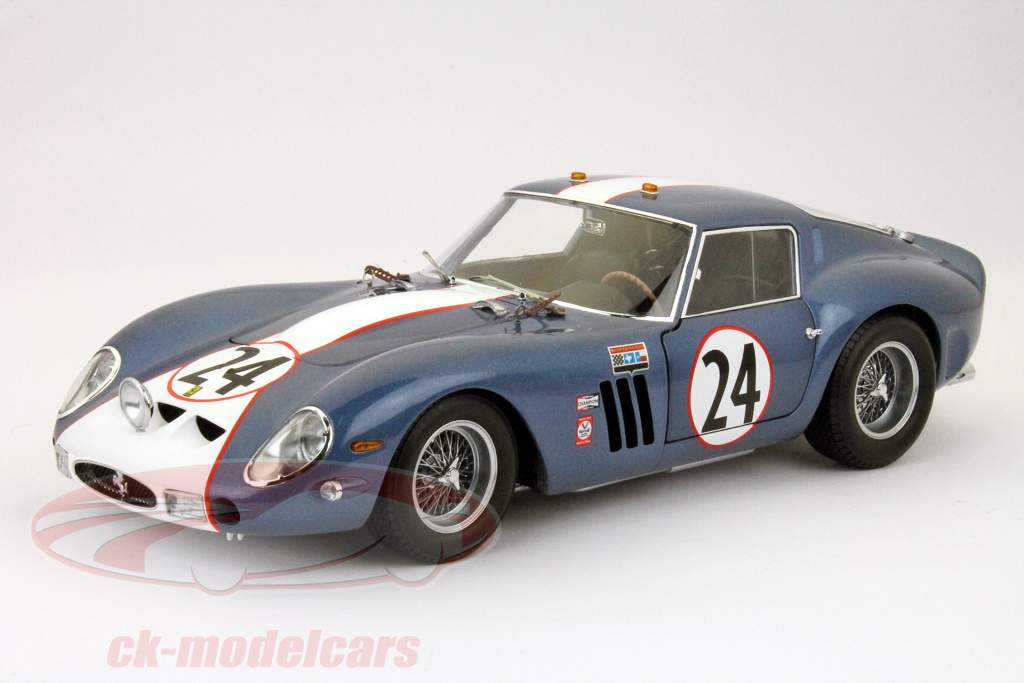 Kyosho 1:18 Ferrari 250 GTO #24 blue 8435A model car 8435A