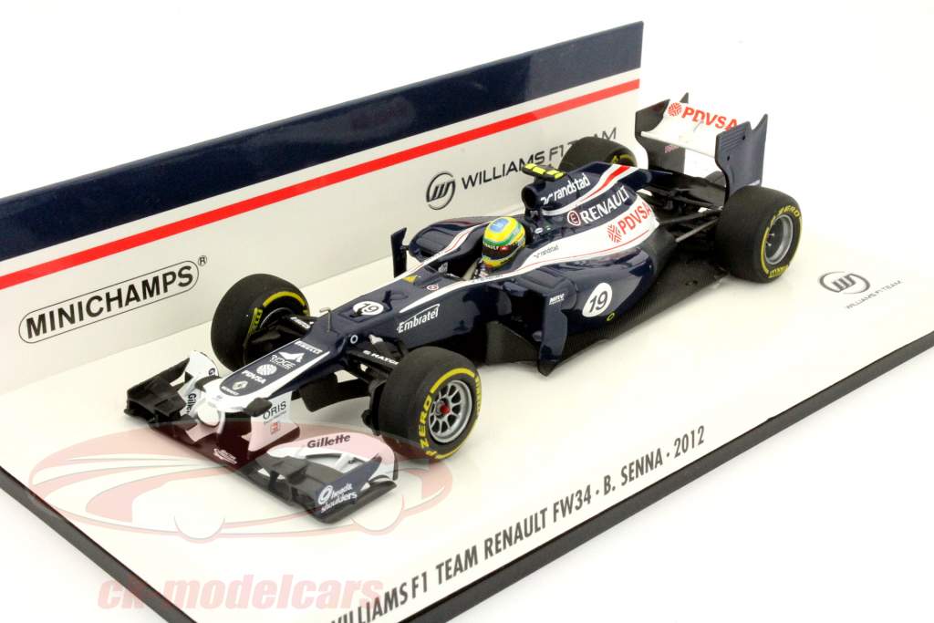Bruno Senna Williams FW34 Formule 1 2012 1:43 Minichamps