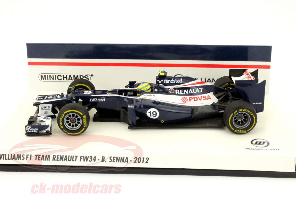 Bruno Senna Williams FW34 Formule 1 2012 1:43 Minichamps