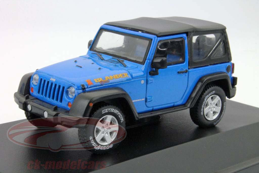 Jeep Wrangler Rubicon Islander Edition Baujahr 2010 blau 1:43 Greenlight