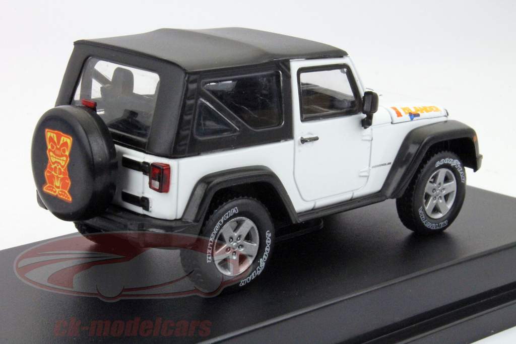 Jeep Wrangler Rubicon Islander Edition Baujahr 2010 weiß 1:43 Greenlight