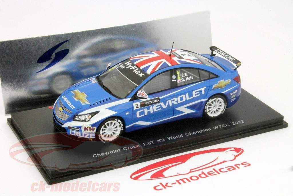 雪佛兰科鲁兹1.6T＃2 2012 WTCC世界冠军侯夫（Rob Huff）1:43星火