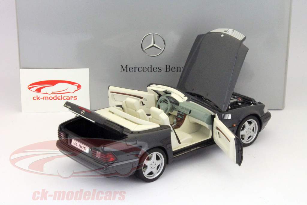 ミニカー Mercedes SL 600 Autoart 1/18 AUTOart 1:18 Mercedes-Benz SL 600 R129 black B66040601 model