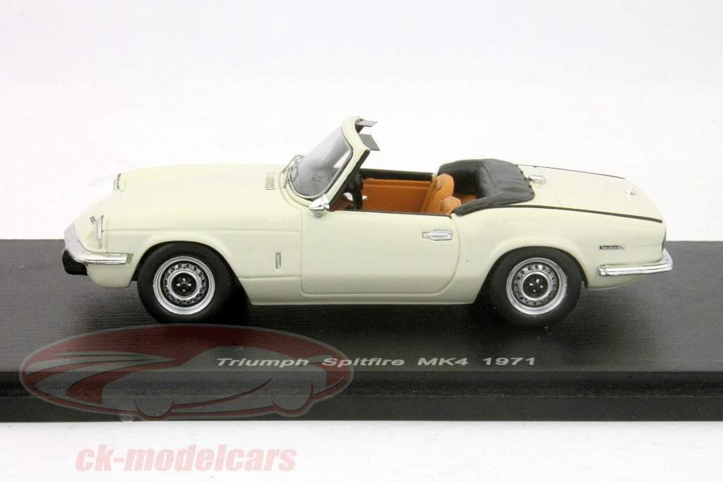 K&R REPLICAS (1/43) トライアンフ Spitfire MKⅠ Spark 1:43 Triumph Spitfire MK4 RHD 1971 cream white S1409