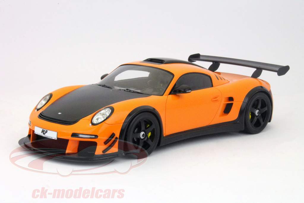 保时捷RUF CTR 3 EVO建于2012年橙/碳星火1:18