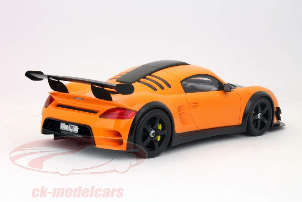 保时捷RUF CTR 3 EVO建于2012年橙/碳星火1:18