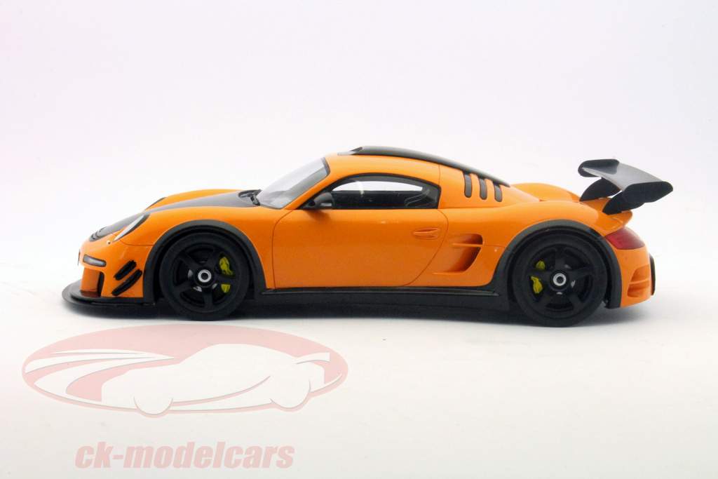 保时捷RUF CTR 3 EVO建于2012年橙/碳星火1:18