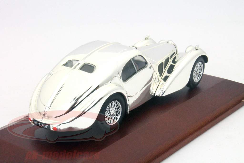 Bugatti Type 57Sc Coupe Atlantic cromo 1:43 Atlas