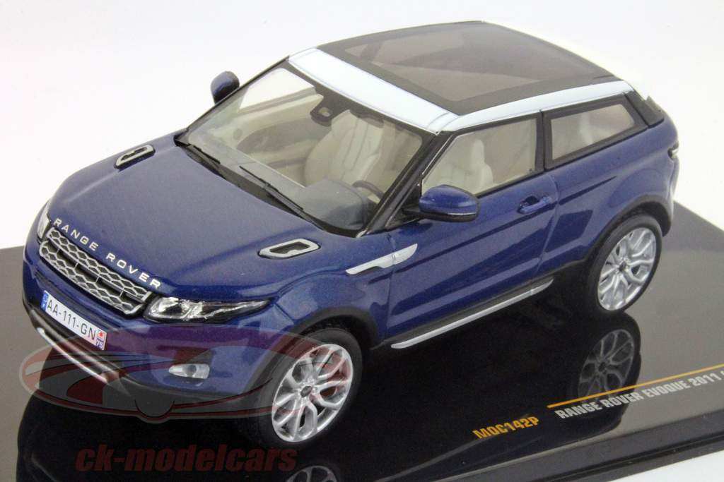 Land Rover Range Rover Evoque year 2011 blue 1:43 Ixo