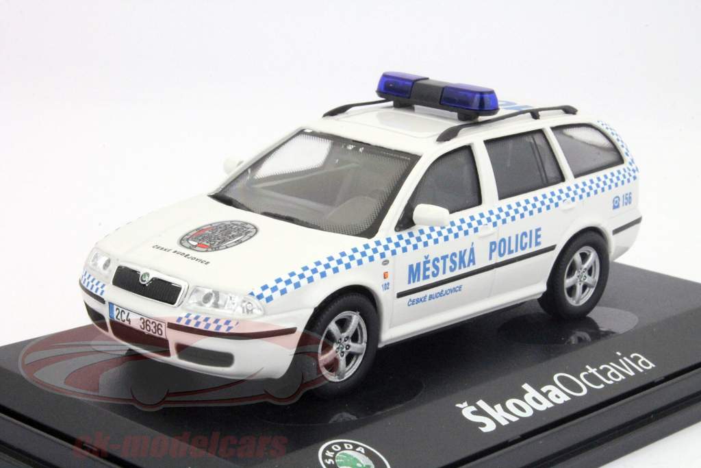 斯柯达明锐Combi机的警察1:43 Abrex