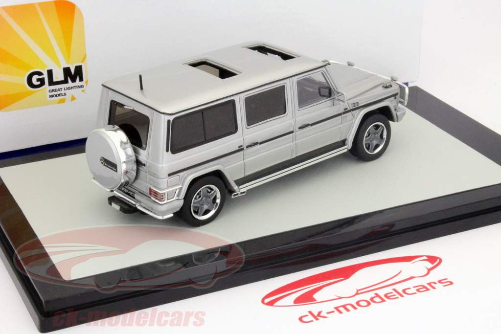 Mercedes Benz G-Class AMG C63 длинные серебряные 1:43 GLM